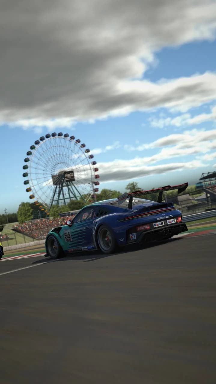Scatto originale della Porsche numero 56 a Suzuka
